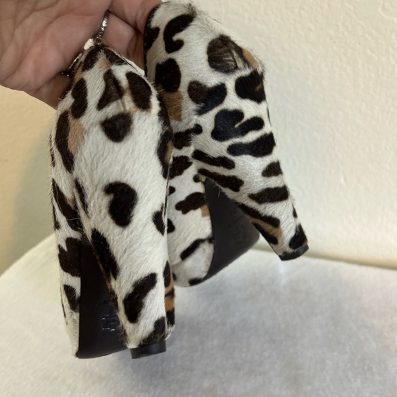 L'Autre Chose Leopard Print calf hair heels Size 36 5.5 US - Picture 6 of 11
